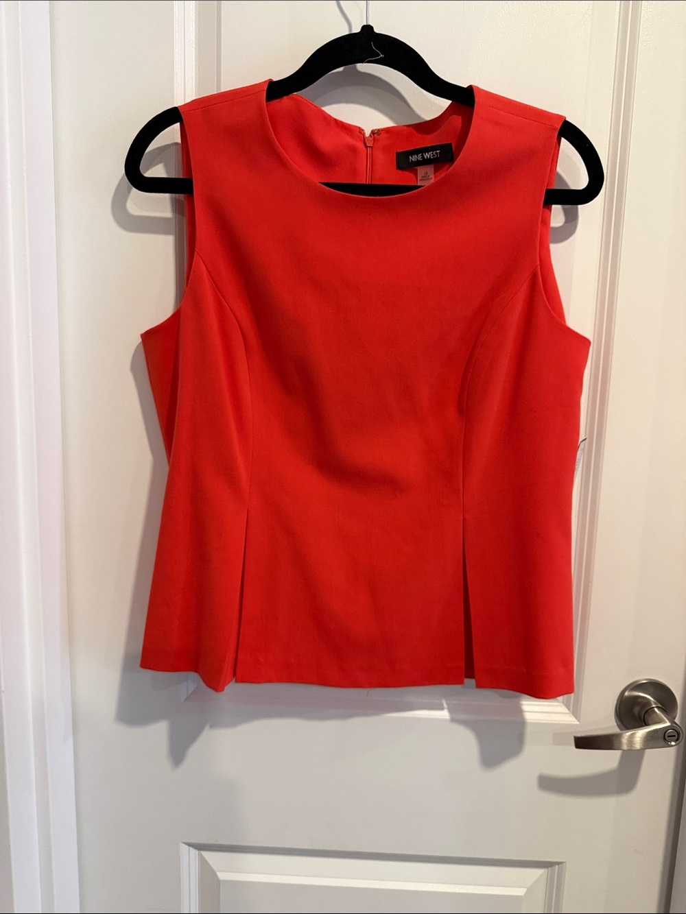 Nine West Bright Coral Sleeveless Shell